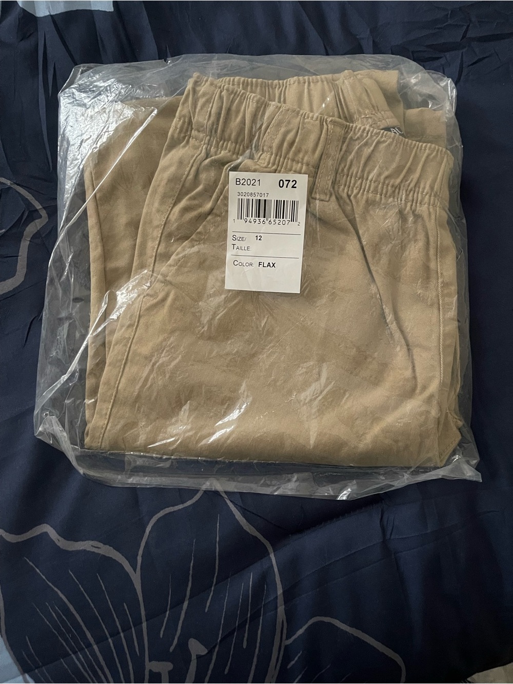 Boys Elastic-Waist Pants in Flax